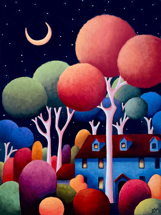 Signed A3 Print of Plum Tree Lane