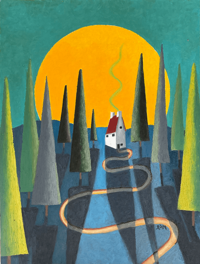 Signed A3 Print of Quirky House
