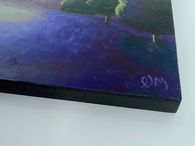 Original Oil Painting Sugar Plum Sky