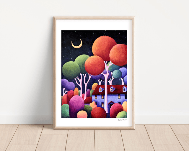 Signed A3 Print of Plum Tree Lane