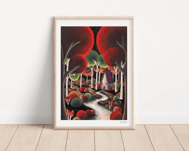 Signed A3 Print of Woodland Escape 