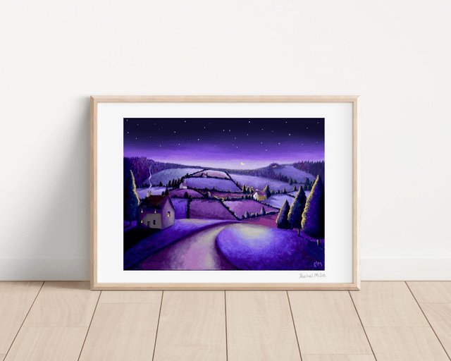 Signed A3 Print of Sugar Plum Sky