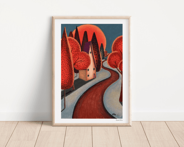 Signed A3 Print of Autumn Path