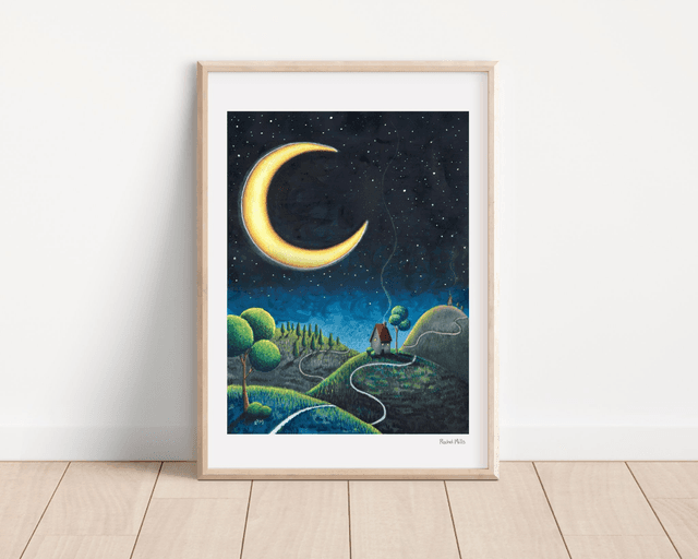 Signed A3 Print of My Neighbour Lives Over the Hill